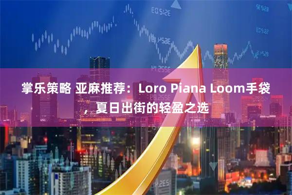掌乐策略 亚麻推荐：Loro Piana Loom手袋，夏日出街的轻盈之选